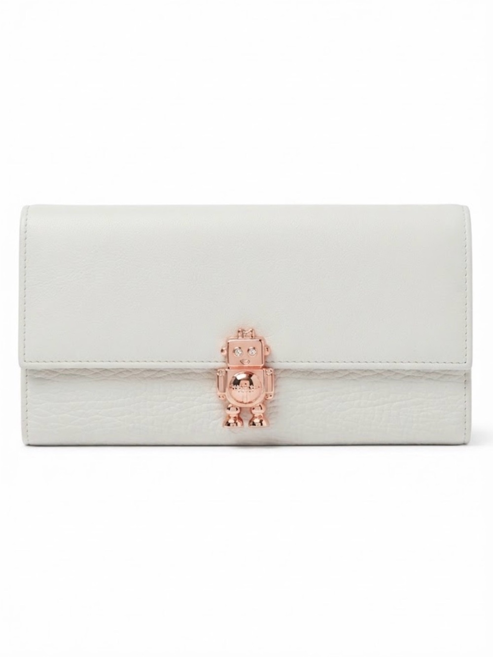 Ted Baker London Light Blue Grey Wallet  with a Rose Gold Robot